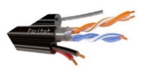 [100000140] Cat 5e  PVC/PETR 2x0.75